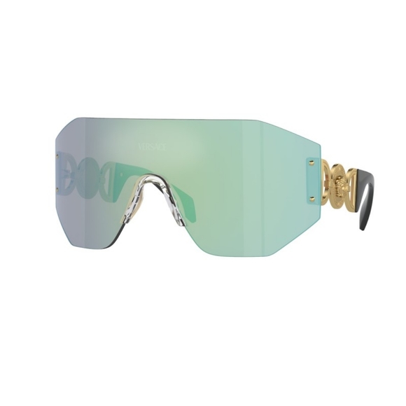 NEW VERSACE SHIELD UNISEX VE2258 1002/MA SUNGLASSES MOD 2258 1002MA - Picture 1 of 4